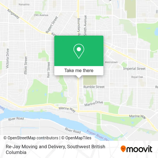 Re-Jay Moving and Delivery map