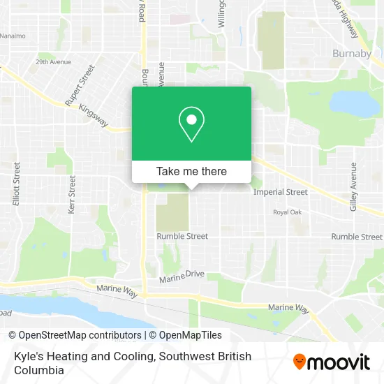 Kyle's Heating and Cooling map