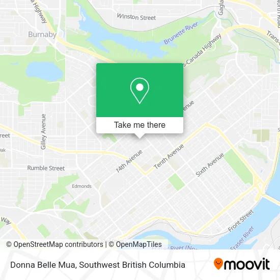 Donna Belle Mua map