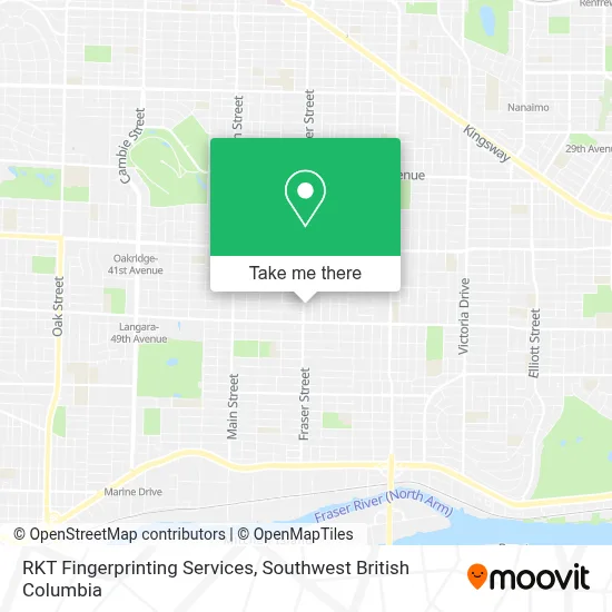 RKT Fingerprinting Services map