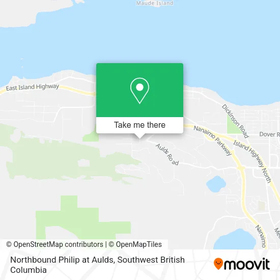 Northbound Philip at Aulds map