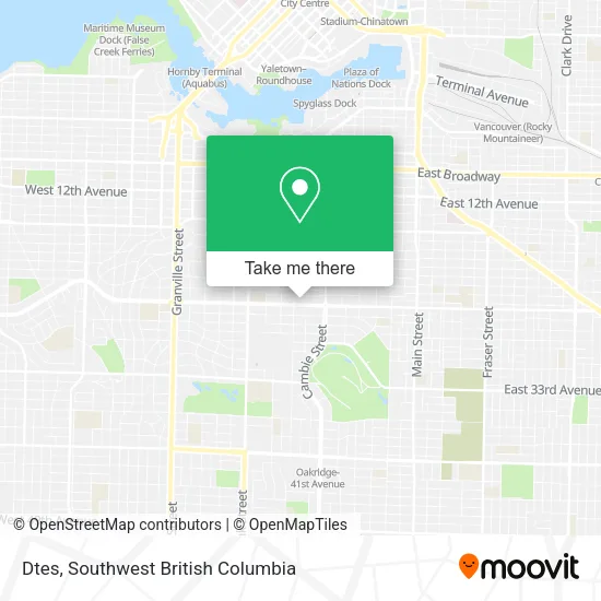 Dtes map