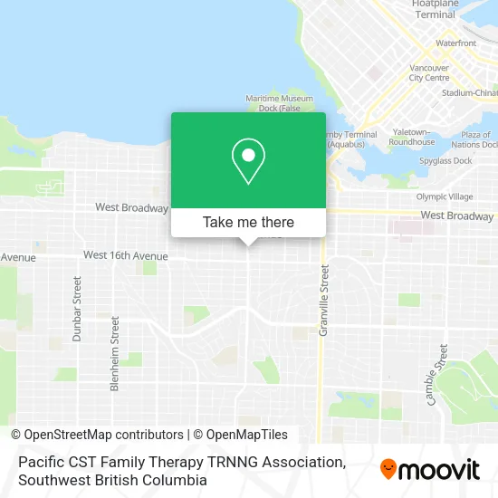 Pacific CST Family Therapy TRNNG Association plan