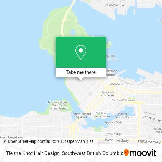 Tie the Knot Hair Design map