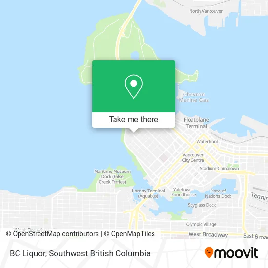 BC Liquor map