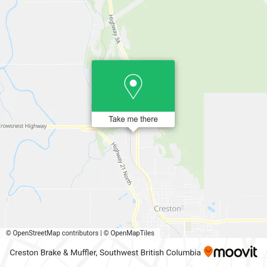Creston Brake & Muffler map