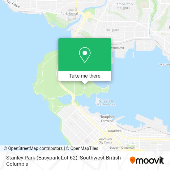 Stanley Park (Easypark Lot 62) map