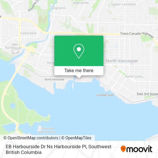 EB Harbourside Dr Ns Harbourside Pl map