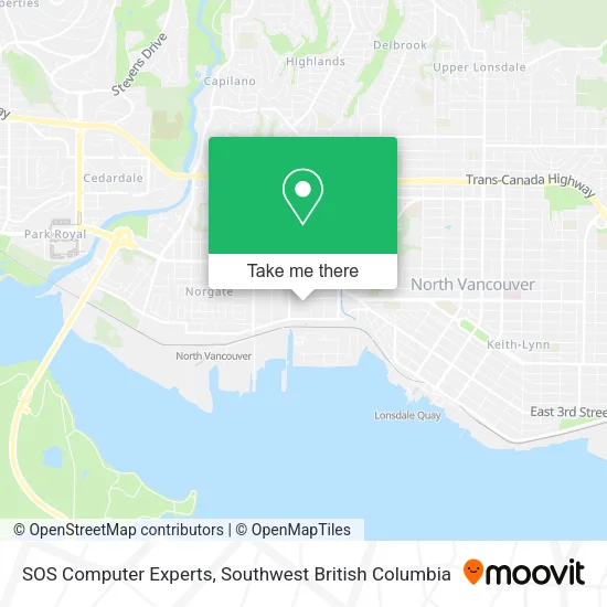SOS Computer Experts map