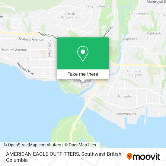 AMERICAN EAGLE OUTFITTERS map