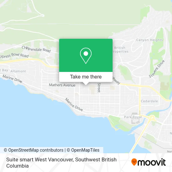 Suite smart West Vancouver map