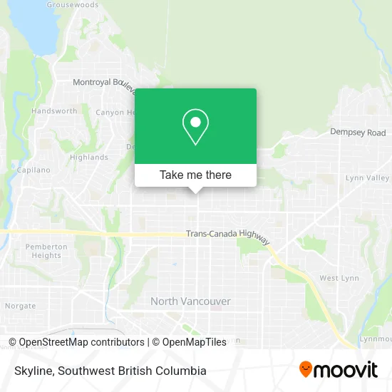 Skyline map