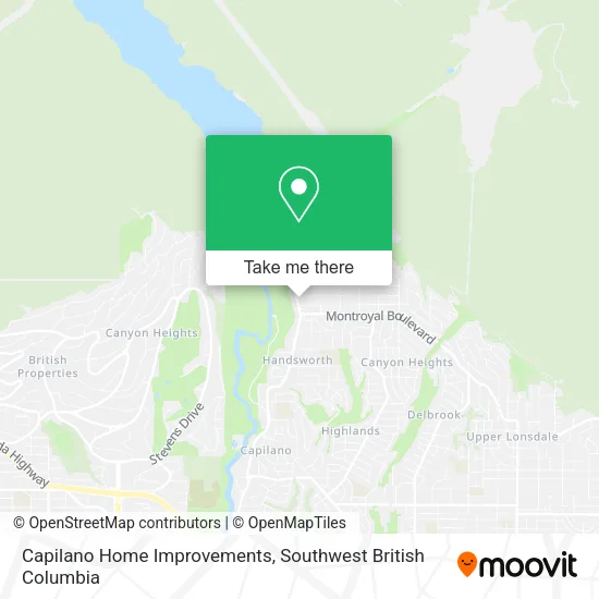 Capilano Home Improvements map