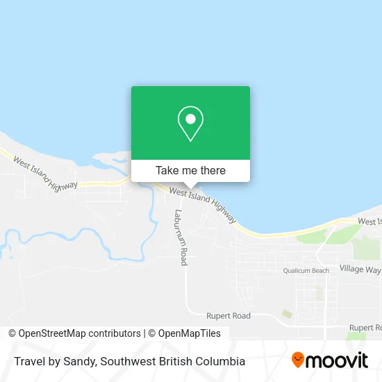 Travel by Sandy map