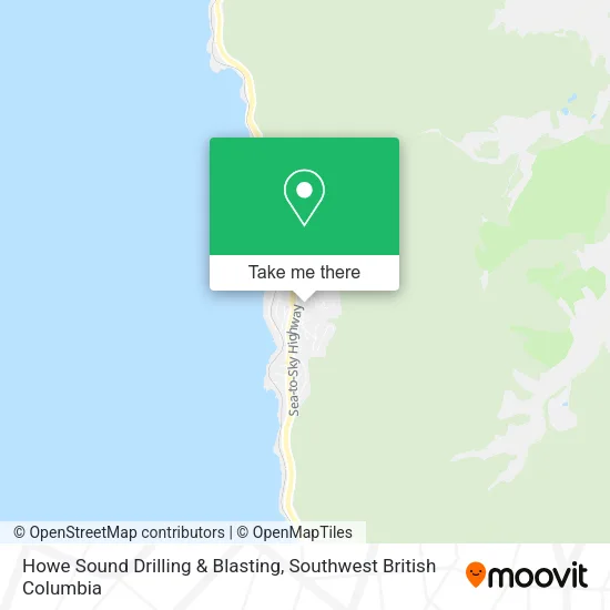 Howe Sound Drilling & Blasting map