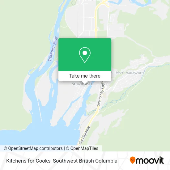 Kitchens for Cooks map