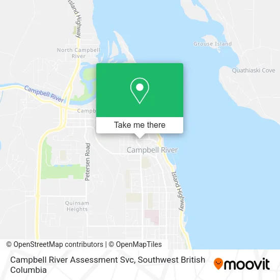 Campbell River Assessment Svc map