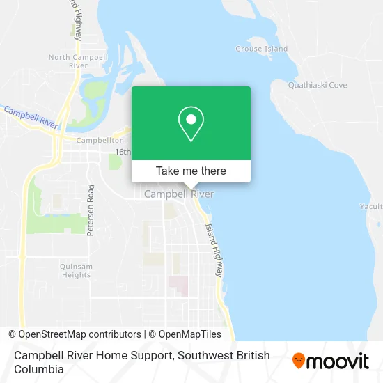 Campbell River Home Support map