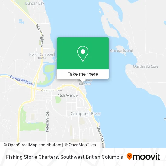 Fishing Storie Charters map