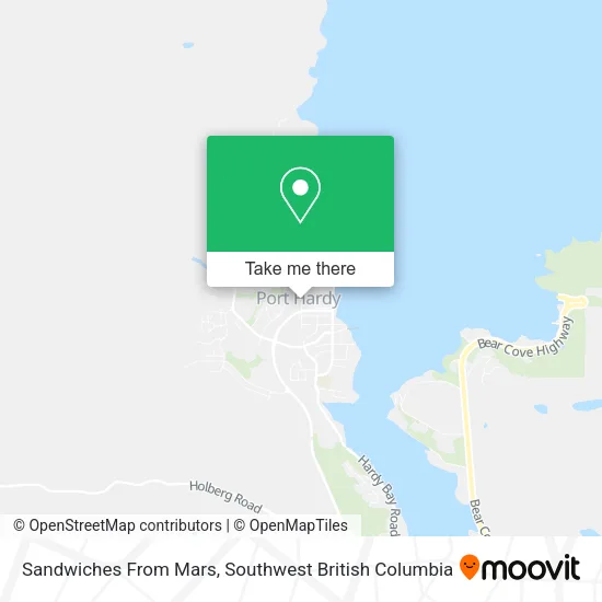 Sandwiches From Mars map