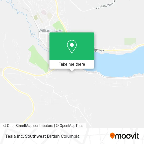 Tesla Inc map