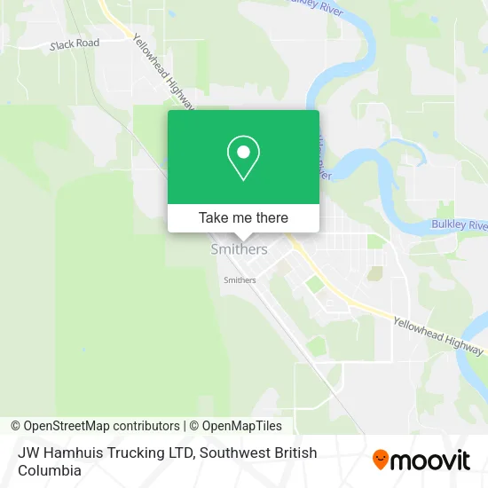 JW Hamhuis Trucking LTD map