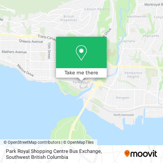Park Royal Shopping Centre Bus Exchange map