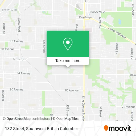 132 Street map