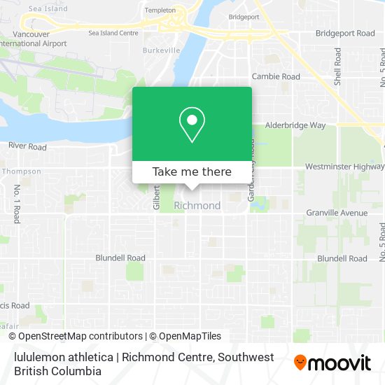 lululemon athletica | Richmond Centre map
