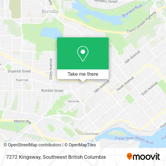 7272 Kingsway map
