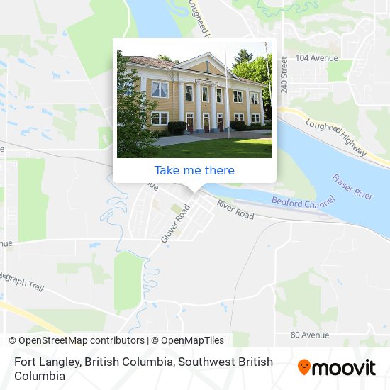 Fort Langley, British Columbia map