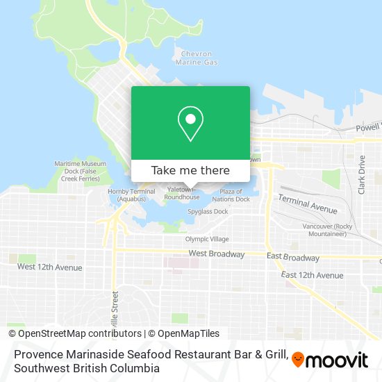 Provence Marinaside Seafood Restaurant Bar & Grill map