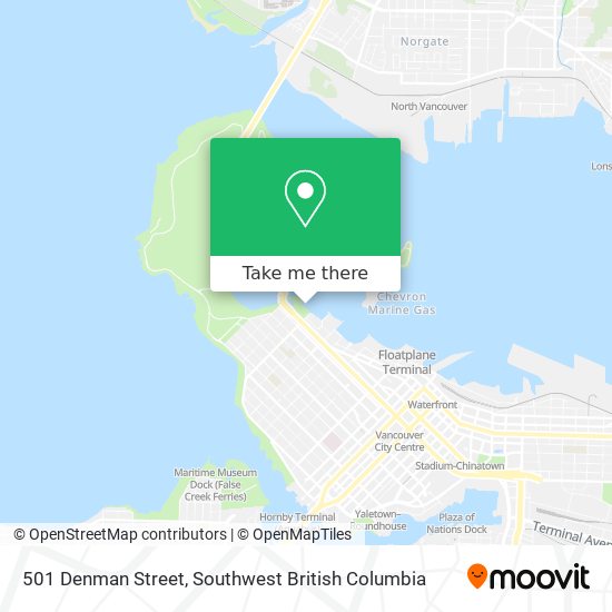 501 Denman Street map
