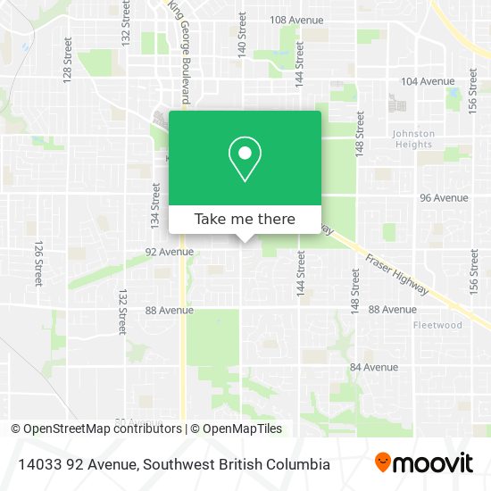 14033 92 Avenue map