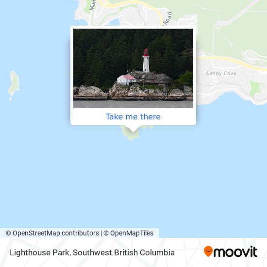 Lighthouse Park map