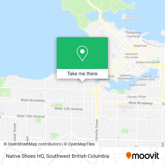 Native Shoes HQ map