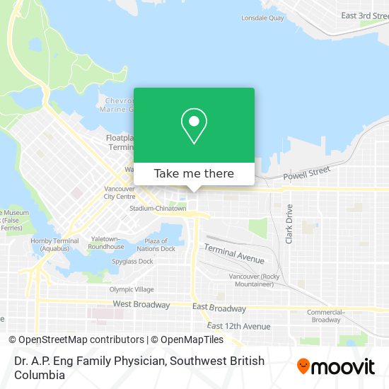 Dr. A.P. Eng Family Physician map