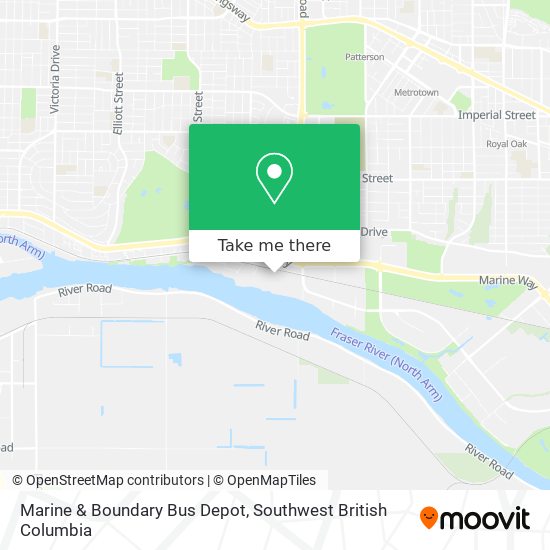 Marine & Boundary Bus Depot map