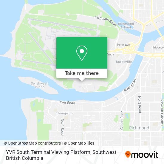 YVR South Terminal Viewing Platform map
