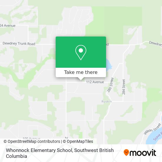 Whonnock Elementary School map