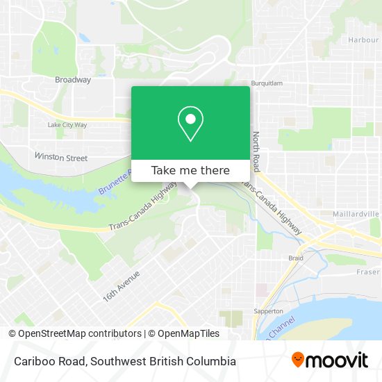 Cariboo Road map