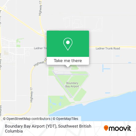 Boundary Bay Airport (YDT) map