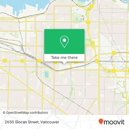 2650 Slocan Street map