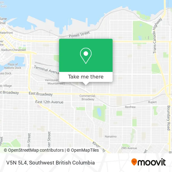 V5N 5L4 map