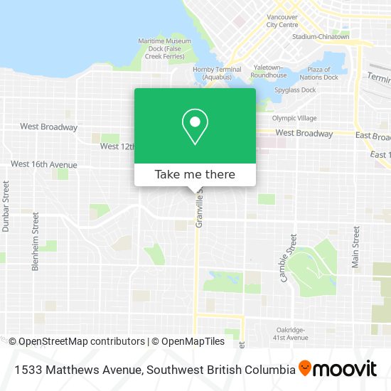 1533 Matthews Avenue map