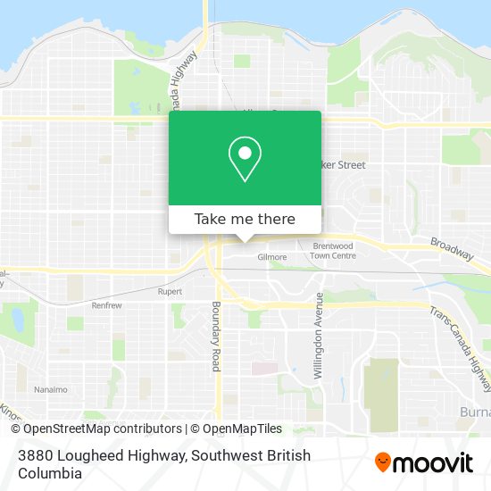 3880 Lougheed Highway map