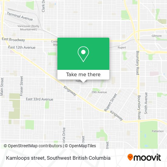 Kamloops street map