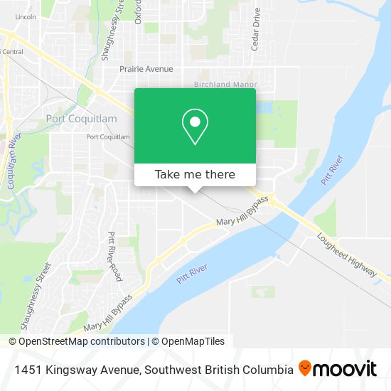 1451 Kingsway Avenue map