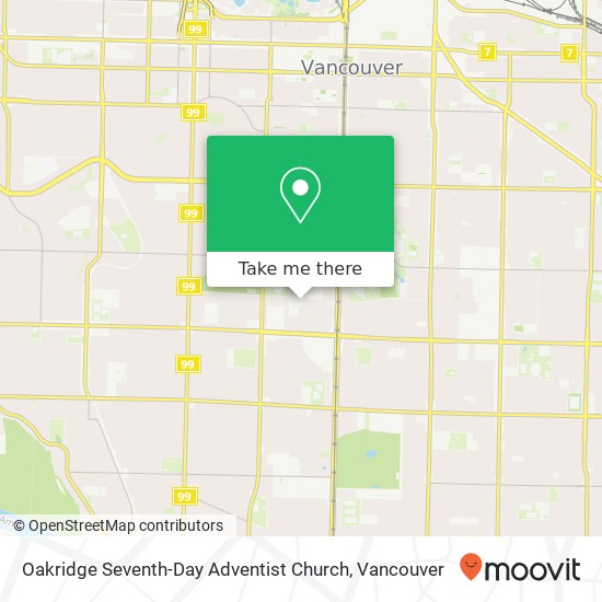 Oakridge Seventh-Day Adventist Church map