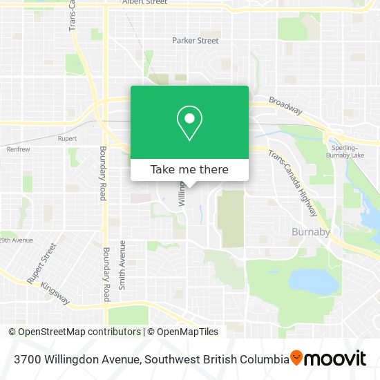 3700 Willingdon Avenue map